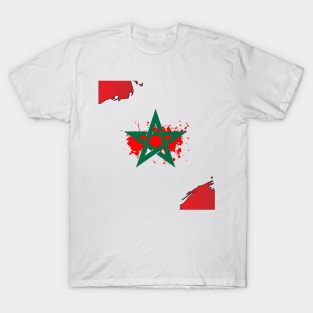 Proud Morocco Flag Gift Moroccan Lovers For Men's Women's T-Shirt